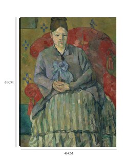 Foto 6 | Cuadro Decorativo - Madame Cézanne En Un Sillón Rojo (hacia 1877)- Paul Cézanne - Fotografía - 46x61 - Fine Art Tj