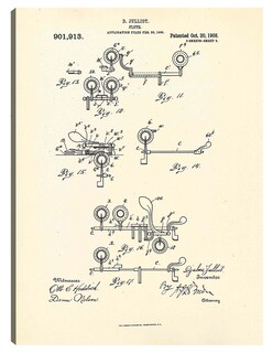 Foto 1 | Cuadro Decorativo - Flauta Patentada, Inventora Djalma Julliot, 20 De Octubre De 1909 Iii- National Archives -77