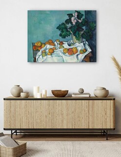 Foto 5 | Cuadro Decorativo - Naturaleza Muerta Con Manzanas Y Un Tiesto De Prímulas- Paul Cezanne - Religión - 28x36 - Fine Ar