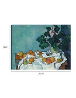 Foto 6 | Cuadro Decorativo - Naturaleza Muerta Con Manzanas Y Un Tiesto De Prímulas- Paul Cezanne - Religión - 28x36 - Fine Ar