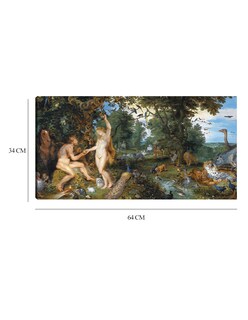 Foto 6 | Cuadro Decorativo - El Jardín Del Edén Con La Caída Del Hombre (c. 1615)- Peter Paul Rubens - Religión - 34x64 -