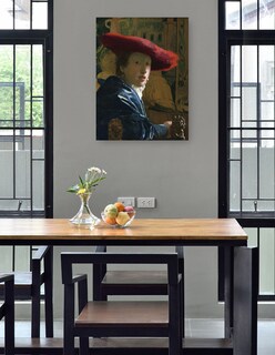 Foto 4 | Cuadro Decorativo - La Chica Del Sombrero Rojo (c. 1665-1666)- Johannes Vermeer - Fotografía - 46x61 - Fine Art Tj