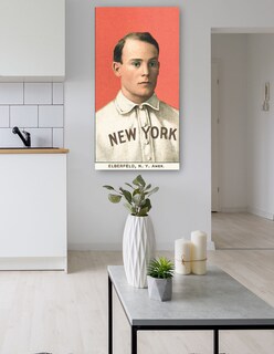 Foto 5 | Cuadro Decorativo - Kid Elberfeld, New York Highlanders, Retrato De Tarjeta De Béisbol- Library Of Congress - 5
