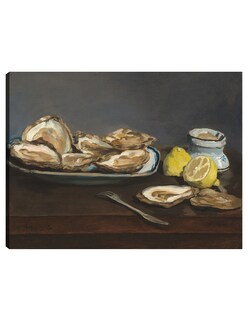 Foto 1 | Cuadro Decorativo - Ostras 1862- Edouard Manet - Fotografía - 46x61 - Impresión En Lienzo - Fine Art Tj