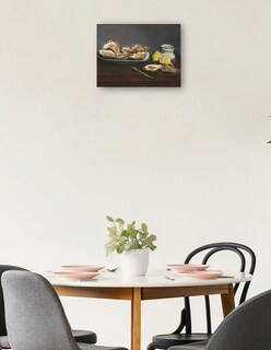 Foto 2 | Cuadro Decorativo - Ostras 1862- Edouard Manet - Fotografía - 46x61 - Impresión En Lienzo - Fine Art Tj