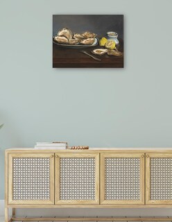 Foto 4 | Cuadro Decorativo - Ostras 1862- Edouard Manet - Fotografía - 46x61 - Impresión En Lienzo - Fine Art Tj