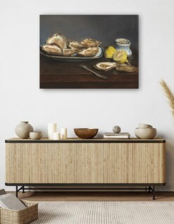 Foto 5 | Cuadro Decorativo - Ostras 1862- Edouard Manet - Fotografía - 46x61 - Impresión En Lienzo - Fine Art Tj
