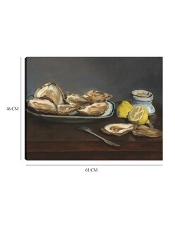 Foto 6 | Cuadro Decorativo - Ostras 1862- Edouard Manet - Fotografía - 46x61 - Impresión En Lienzo - Fine Art Tj