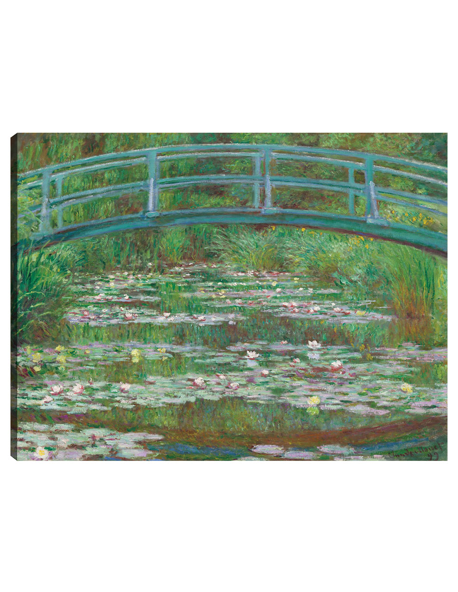 Foto 2 pulgar | Cuadro Decorativo - La Pasarela Japonesa, 1899- Claude Monet - Paisaje - 46x61 - Impresión En Lienzo - Fine Art Tj