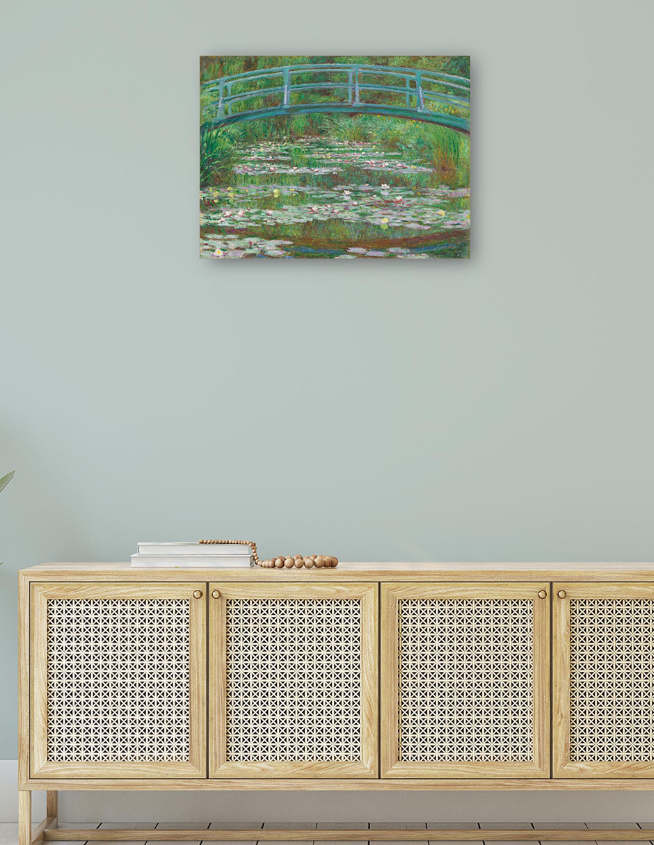 Foto 5 pulgar | Cuadro Decorativo - La Pasarela Japonesa, 1899- Claude Monet - Paisaje - 46x61 - Impresión En Lienzo - Fine Art Tj