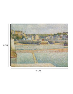 Foto 6 | Cuadro Decorativo - Port-en-bessin, El Puerto Exterior (marea Baja) (1888)- Georges Seurat - Fotografía - 69x92 -