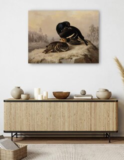 Foto 5 | Cuadro Decorativo - Urogallo Negro, Gallo Y Gallina (1869)- Ferdinand Von Wright - Religión - 46x61 - Fine Art Tj