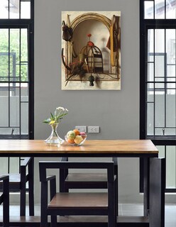 Foto 4 | Cuadro Decorativo - Hornacina Con Equipo De Cetrería, Probablemente De 1660- Christoffel Pierson - 69x92 - Fine Art Tj