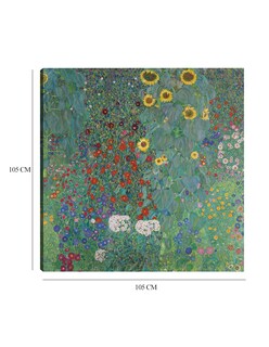Foto 6 | Cuadro Decorativo - Jardín De La Cabaña Con Girasoles (1907)- Gustav Klimt - Floral - 105x105 - Impresión En