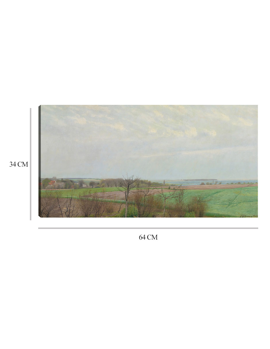 Foto 6 | Cuadro Decorativo - Vista Del Fiordo De Roskilde, Principios De La Primavera (1903)- Laurits Andersen Ring - 34x