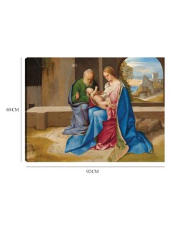Foto 6 | Cuadro Decorativo - La Sagrada Familia- Giorgione - Religión - 69x92 - Impresión En Lienzo - Fine Art Tj