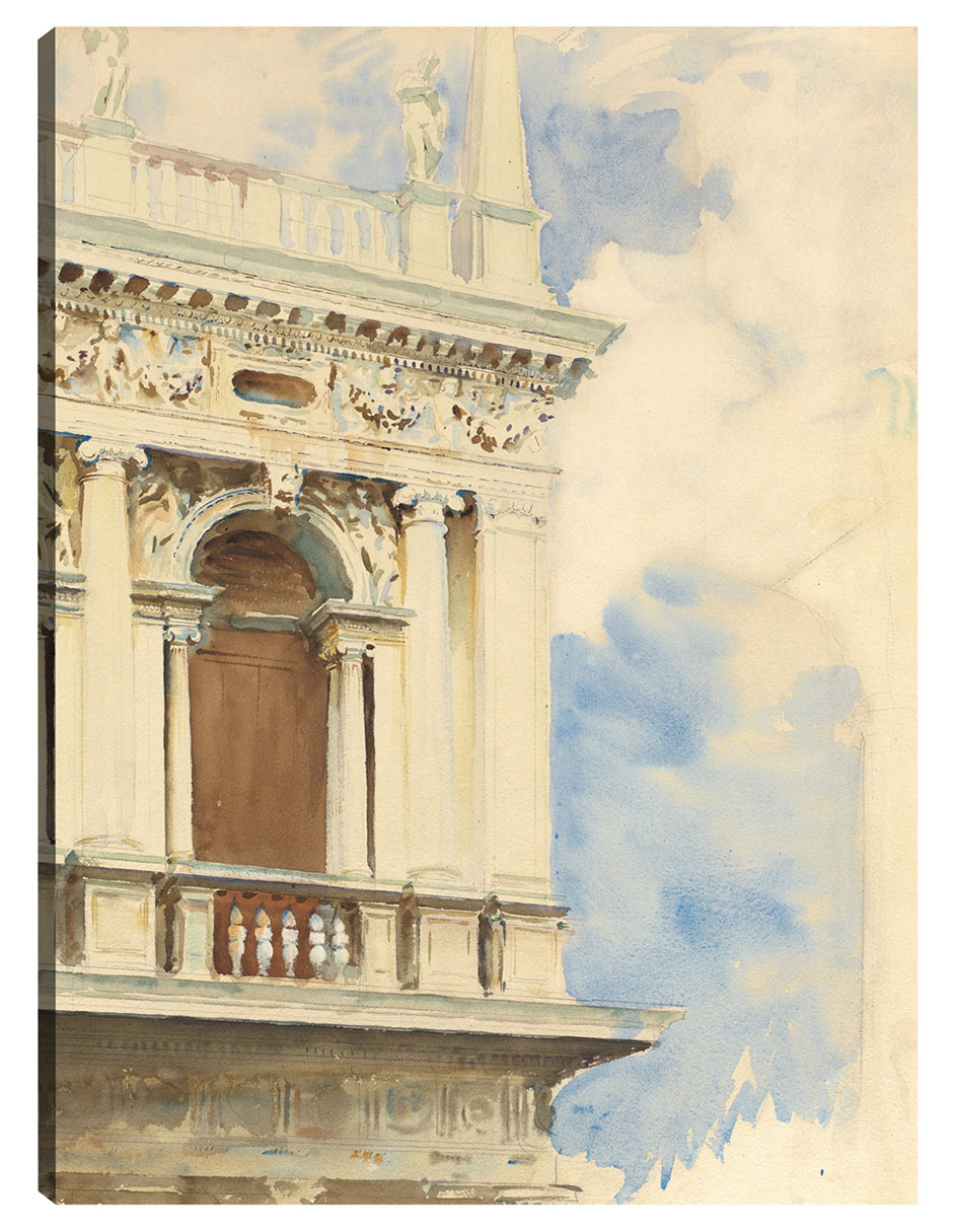 Foto 2 pulgar | Cuadro Decorativo - Un Rincón De La Biblioteca De Venecia (1904-1907)- John Singer Sargent - Ciudades - 107x143 -