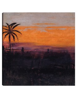 Foto 1 | Cuadro Decorativo - El Cielo Simulado Por Flamencos Rojos - Abbott Handerson Thayer - 51x51 - Fine Art Tj