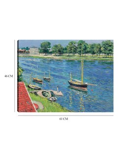 Foto 6 | Cuadro Decorativo - La Sena En Argenteuil, Bateaux Au Mouillage (1883)- Gustave Caillebotte - Religión - 46x61 - Fi