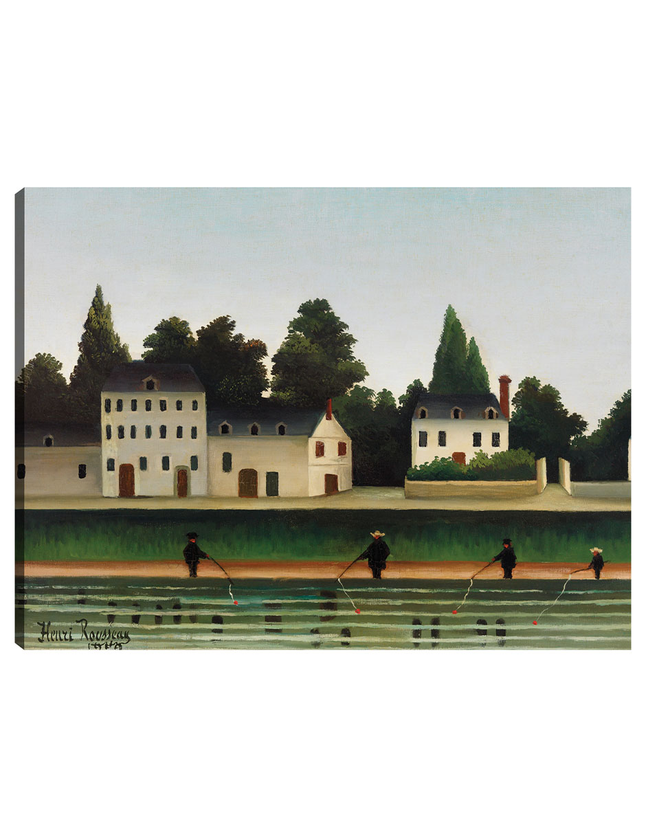 Foto 2 pulgar | Cuadro Decorativo - Paisaje Y Cuatro Pescadores (paysage Et Quatre Pêcheurs À La Ligne)- Henri Rousseau - 28x36 -