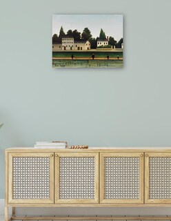 Foto 4 | Cuadro Decorativo - Paisaje Y Cuatro Pescadores (paysage Et Quatre Pêcheurs À La Ligne)- Henri Rousseau - 28x36 -