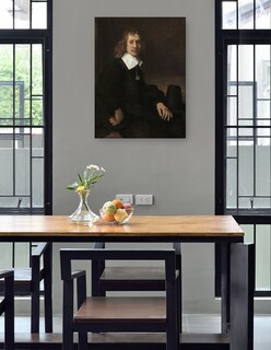 Foto 4 | Cuadro Decorativo - Un Joven Sentado A Una Mesa (posiblemente Govaert Flinck) (c. 1660)- Rembrandt Van Rijn -107