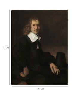 Foto 6 | Cuadro Decorativo - Un Joven Sentado A Una Mesa (posiblemente Govaert Flinck) (c. 1660)- Rembrandt Van Rijn -107