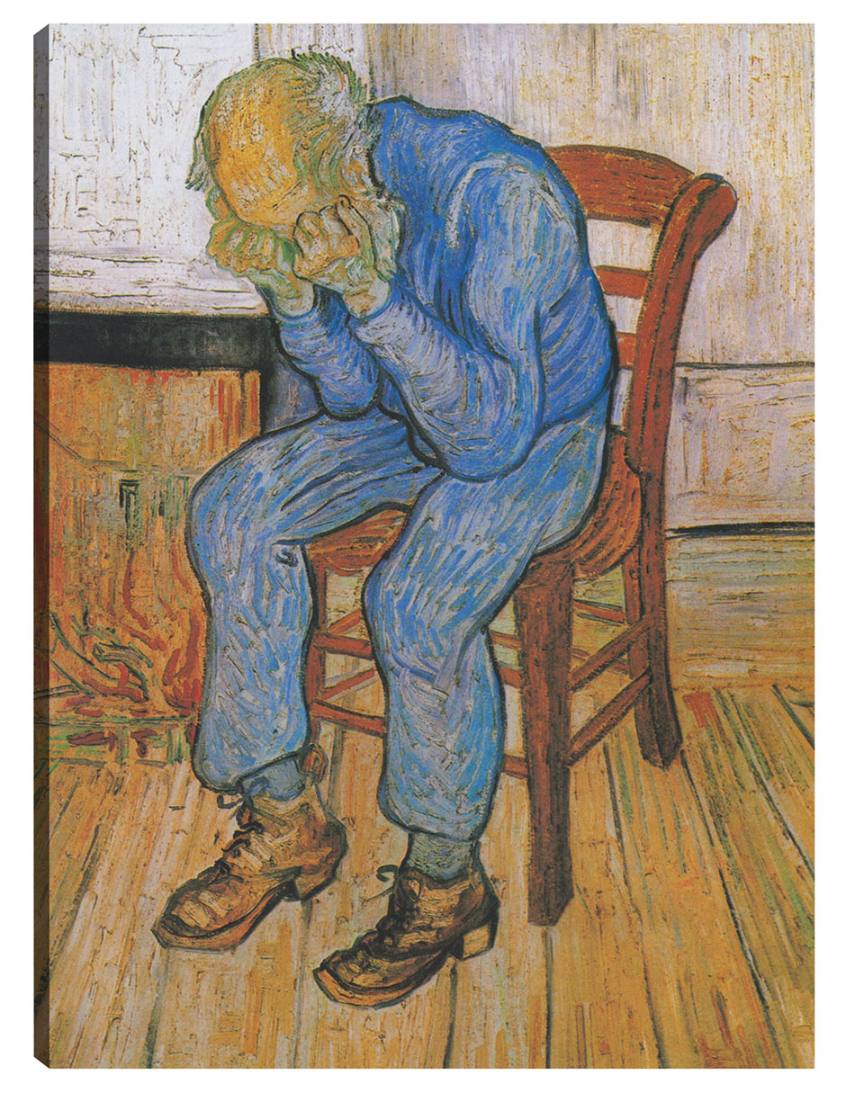 Foto 2 pulgar | Cuadro Decorativo - A Las Puertas De La Eternidad (1890)- Vincent Van Gogh - Fotografía - 28x36 -impresión En