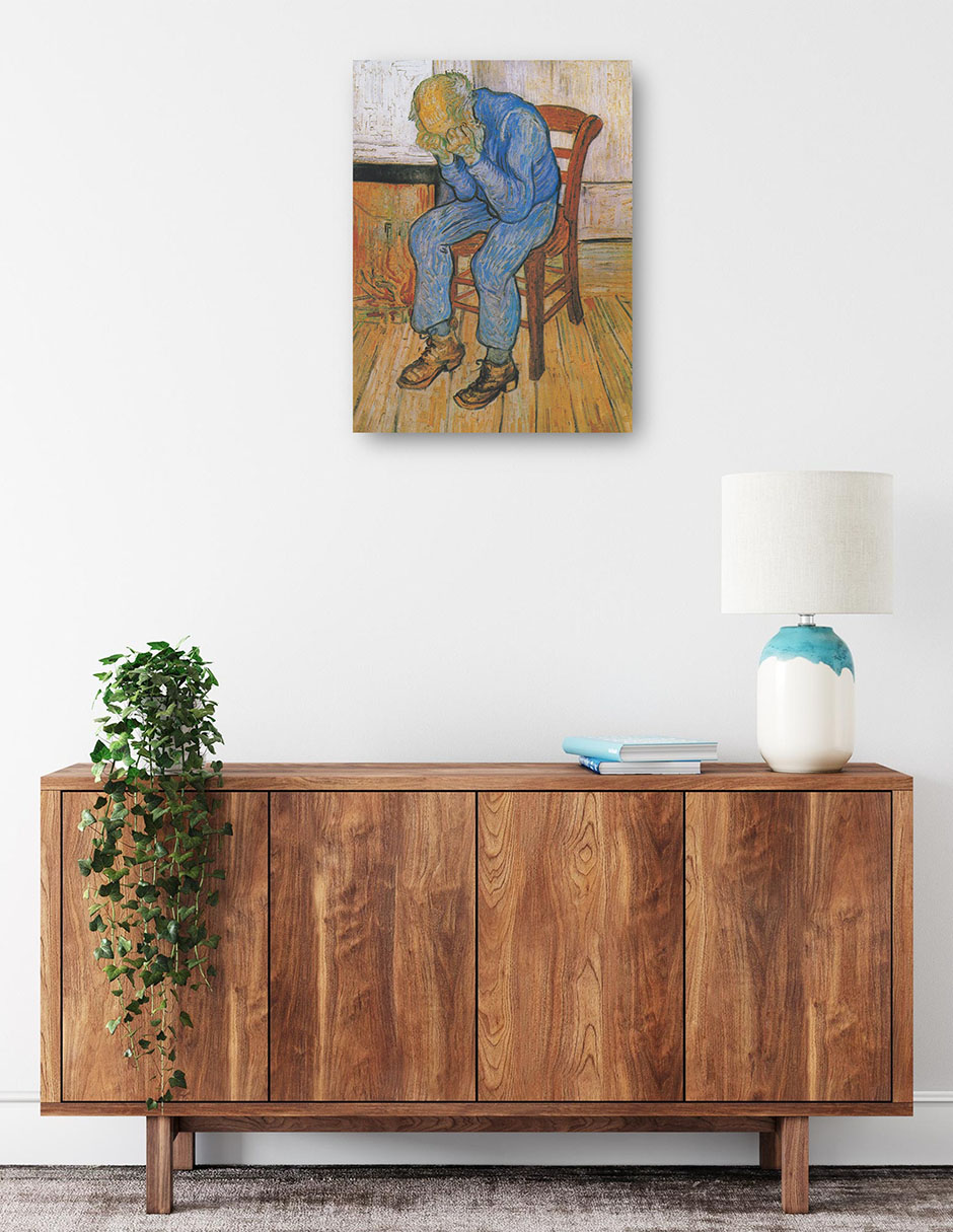 Foto 3 pulgar | Cuadro Decorativo - A Las Puertas De La Eternidad (1890)- Vincent Van Gogh - Fotografía - 28x36 -impresión En
