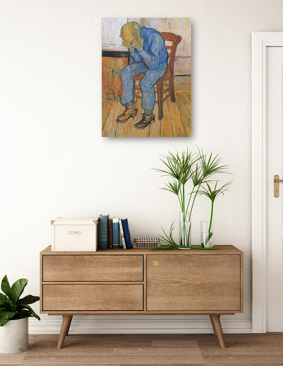 Foto 3 | Cuadro Decorativo - A Las Puertas De La Eternidad (1890)- Vincent Van Gogh - Fotografía - 28x36 -impresión En