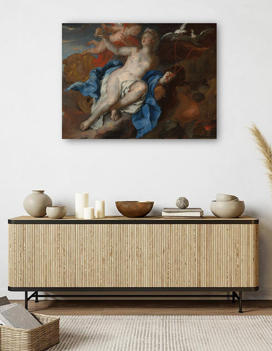 Foto 6 pulgar | Cuadro Decorativo - Venus Y Cupido En La Fragua De Vulcano (1690-95)- Johann Michael Rottmayr - Fotografía - 46