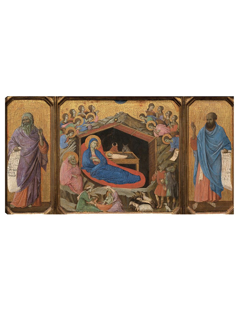 Foto 2 pulgar | Cuadro Decorativo - La Natividad Con Los Profetas Isaías Y Ezequiel, 1308-1311- Duccio Di Buoninsegna - 64x122 - Fi