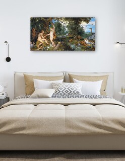 Foto 5 | Cuadro Decorativo - El Jardín Del Edén Con La Caída Del Hombre (c. 1615)- Peter Paul Rubens - Religión - 46x89 -