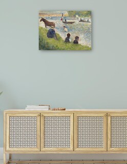 Foto 4 | Cuadro Decorativo - Caballo Y Barcos (estudio Para Bañistas En Asnières) (1883-1884)- Georges Seurat - Costa -