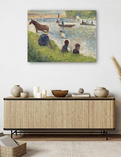 Foto 5 | Cuadro Decorativo - Caballo Y Barcos (estudio Para Bañistas En Asnières) (1883-1884)- Georges Seurat - Costa -