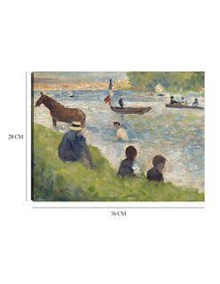 Foto 6 | Cuadro Decorativo - Caballo Y Barcos (estudio Para Bañistas En Asnières) (1883-1884)- Georges Seurat - Costa -