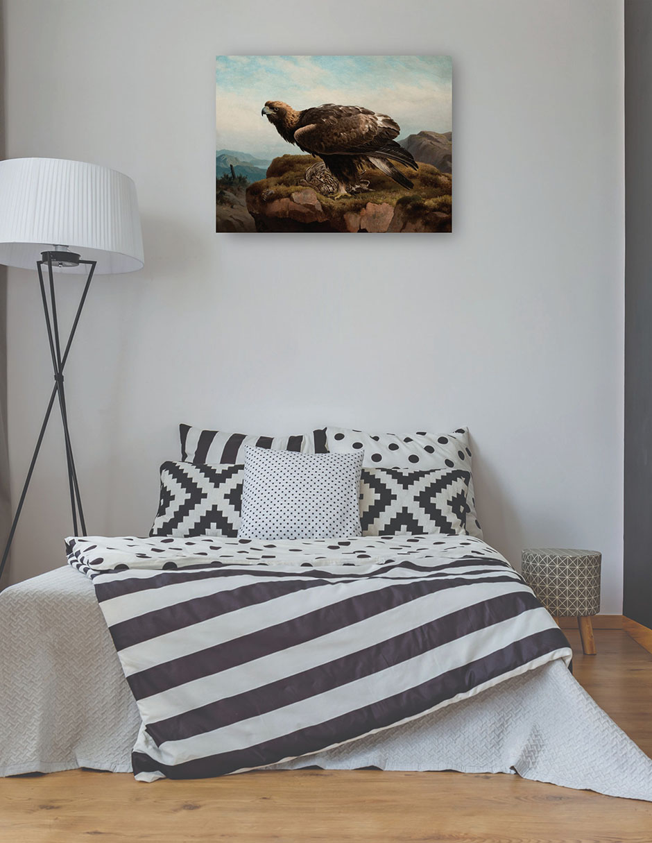 Foto 4 pulgar | Cuadro Decorativo - Águila Real Al Borde De Un Acantilado (1880)- Ferdinand Von Wright - Religión - 69x92 - Fine Art Tj