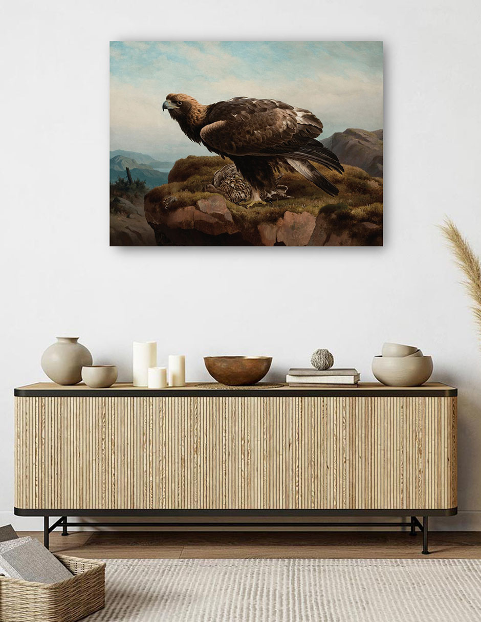 Foto 5 | Cuadro Decorativo - Águila Real Al Borde De Un Acantilado (1880)- Ferdinand Von Wright - Religión - 69x92 - Fine Art Tj
