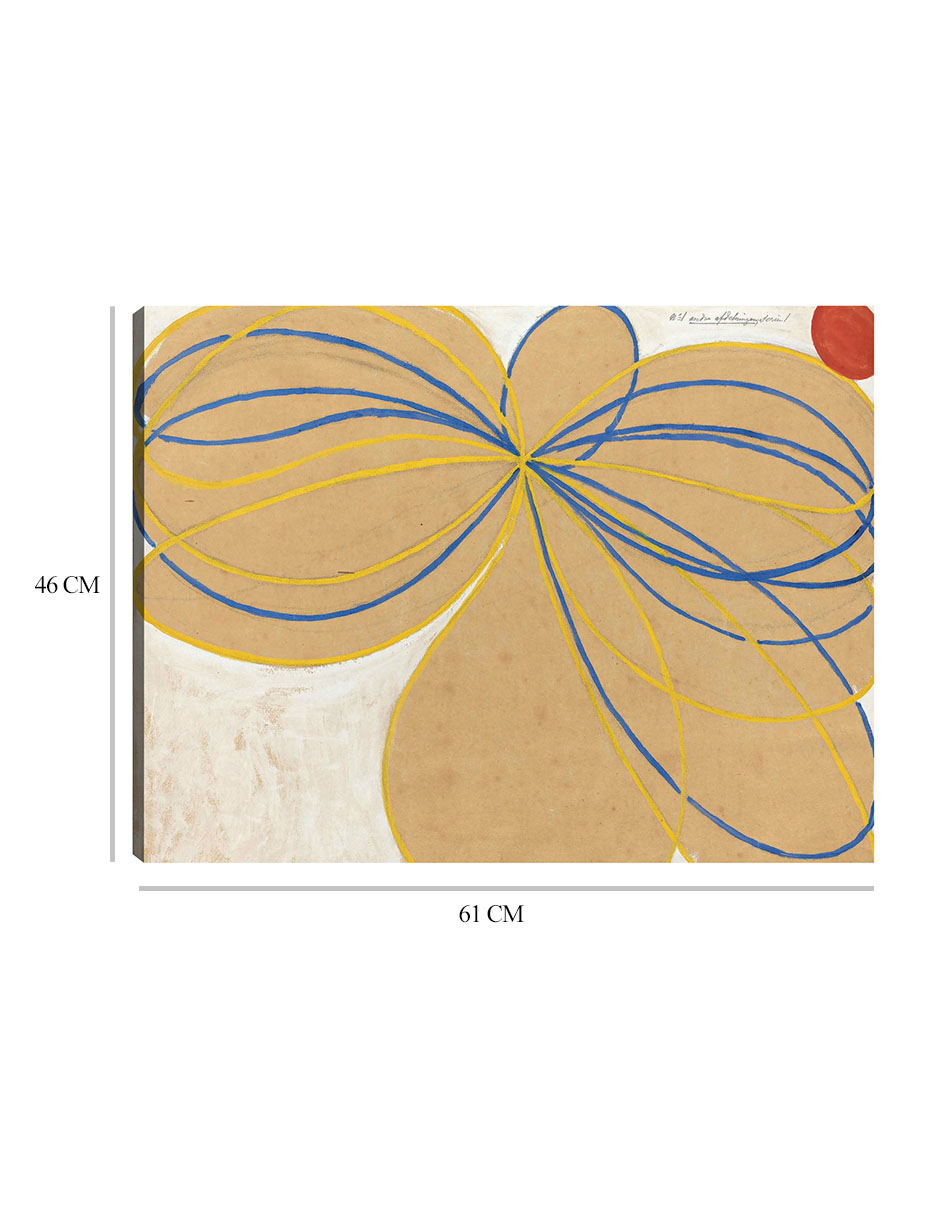 Foto 7 pulgar | Cuadro Decorativo - La Estrella De Siete Puntas Nº 1 (1908)- Hilma Af Klint - Abstracto - 46x61 -impresión En
