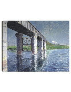 Foto 1 | Cuadro Decorativo - El Sena Y El Puente Del Ferrocarril En Argenteuil - Gustave Caillebotte - 69x92 - Fine Art Tj