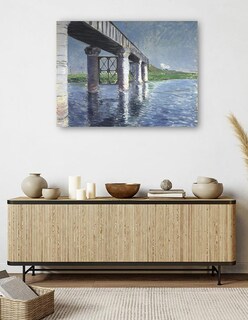 Foto 5 | Cuadro Decorativo - El Sena Y El Puente Del Ferrocarril En Argenteuil - Gustave Caillebotte - 69x92 - Fine Art Tj