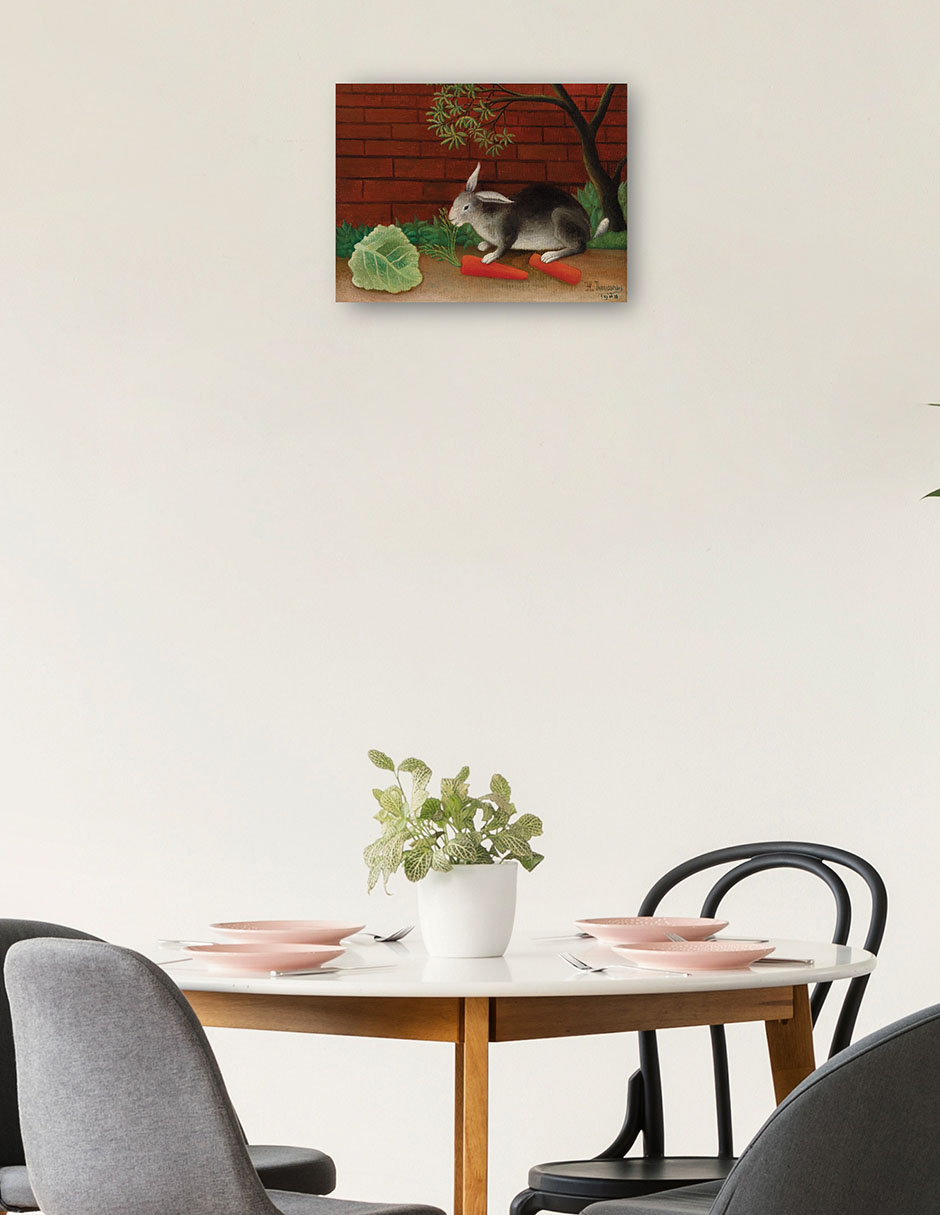 Foto 3 pulgar | Cuadro Decorativo - La Comida Del Conejo (le Repas Du Lapin) (1908)- Henri Rousseau - Abstracto - 77x102 - Fine Art Tj