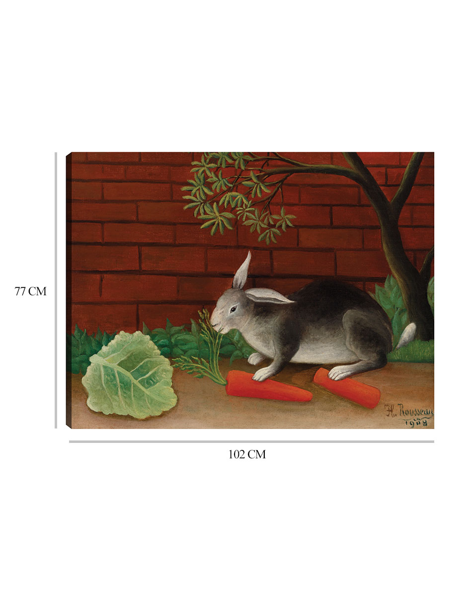 Foto 7 pulgar | Cuadro Decorativo - La Comida Del Conejo (le Repas Du Lapin) (1908)- Henri Rousseau - Abstracto - 77x102 - Fine Art Tj
