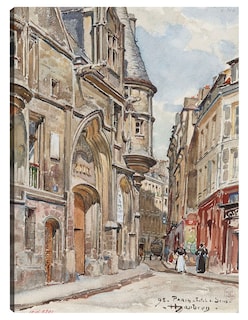 Foto 1 | Cuadro Decorativo - El Hotel De Sens, De La Calle Figuier, Distrito 4 (1898)- Frédéric Houbron - Ciudades - 28x