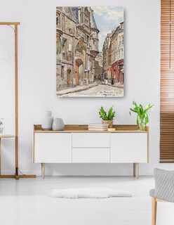 Foto 5 | Cuadro Decorativo - El Hotel De Sens, De La Calle Figuier, Distrito 4 (1898)- Frédéric Houbron - Ciudades - 28x