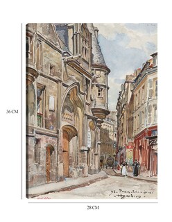 Foto 6 | Cuadro Decorativo - El Hotel De Sens, De La Calle Figuier, Distrito 4 (1898)- Frédéric Houbron - Ciudades - 28x