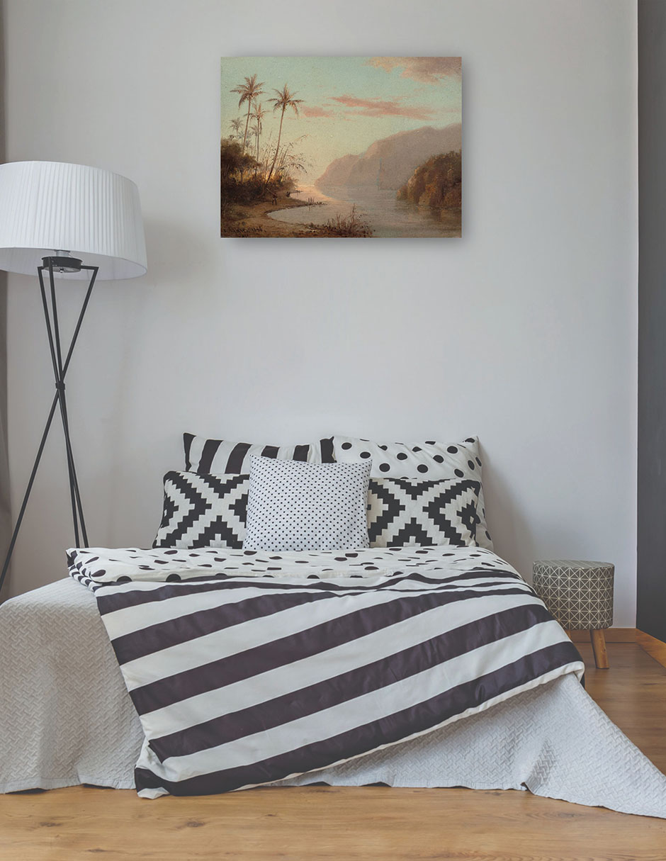 Foto 4 pulgar | Cuadro Decorativo - Un Arroyo En St. Thomas (islas Vírgenes) 1856- Camille Pissarro - 69x92 - Impresión En Lien