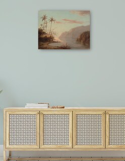 Foto 4 | Cuadro Decorativo - Un Arroyo En St. Thomas (islas Vírgenes) 1856- Camille Pissarro - 69x92 - Impresión En Lien