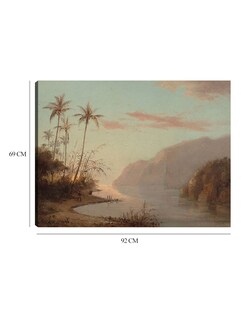 Foto 6 | Cuadro Decorativo - Un Arroyo En St. Thomas (islas Vírgenes) 1856- Camille Pissarro - 69x92 - Impresión En Lien