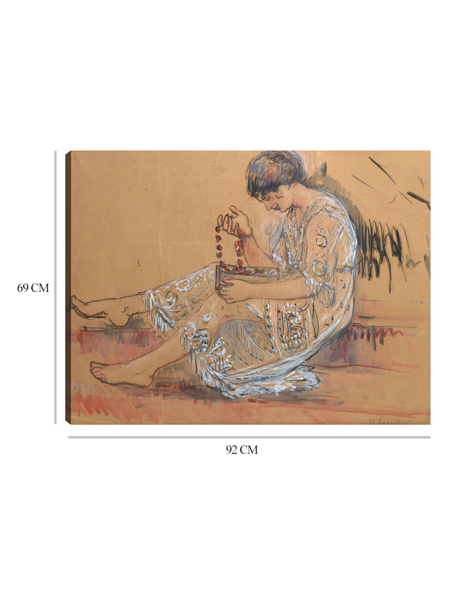 Foto 6 | Cuadro Decorativo - Femme Au Collier (étude Pour L&#39,offrande Au Jardin) (1917)- Henri Lebasque - 69x92 - Fine Art Tj